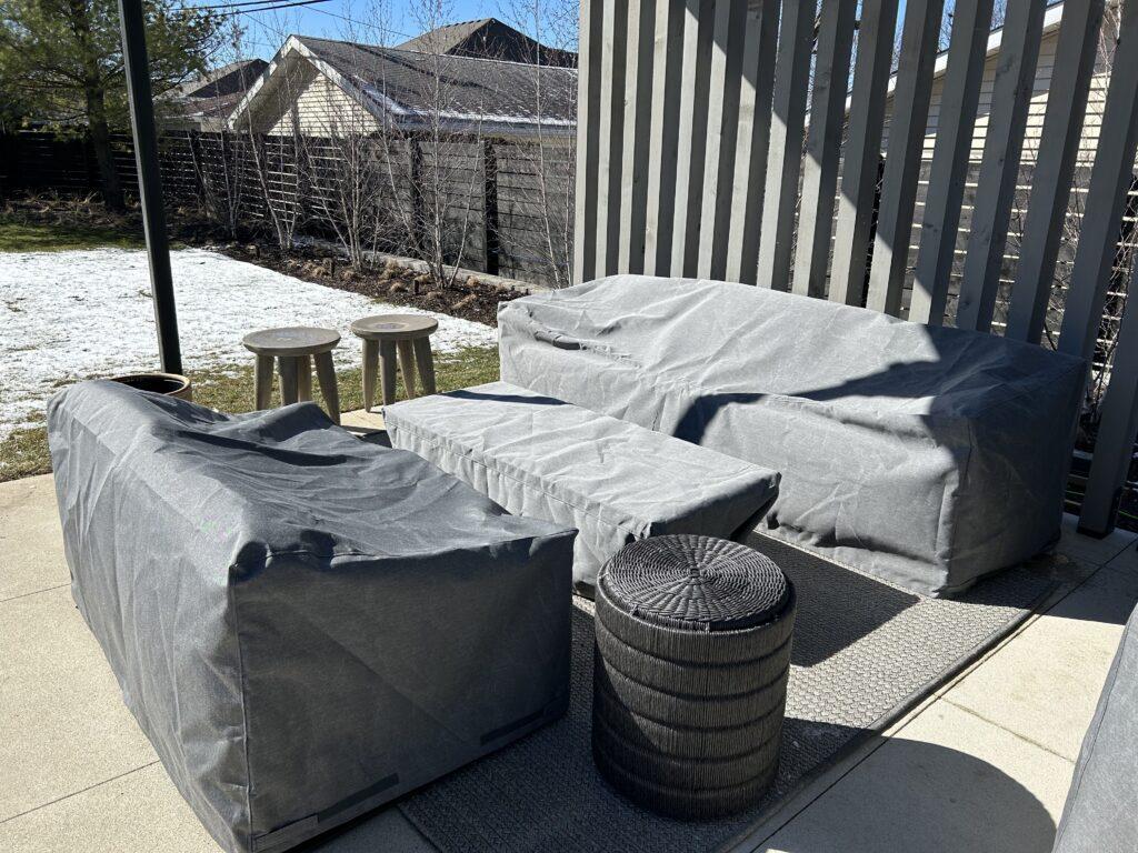 Custom Outdoor Loveseat Covers