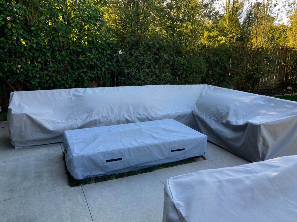 Custom L-Shaped Outdoor Sectional Covers